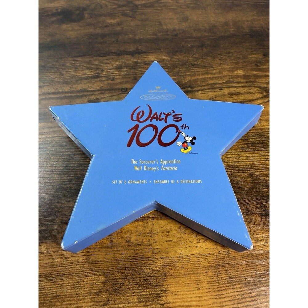 Walt Disney's 100th Anniversary Keepsake Ornaments Pewter Sorcerer's Apprentice